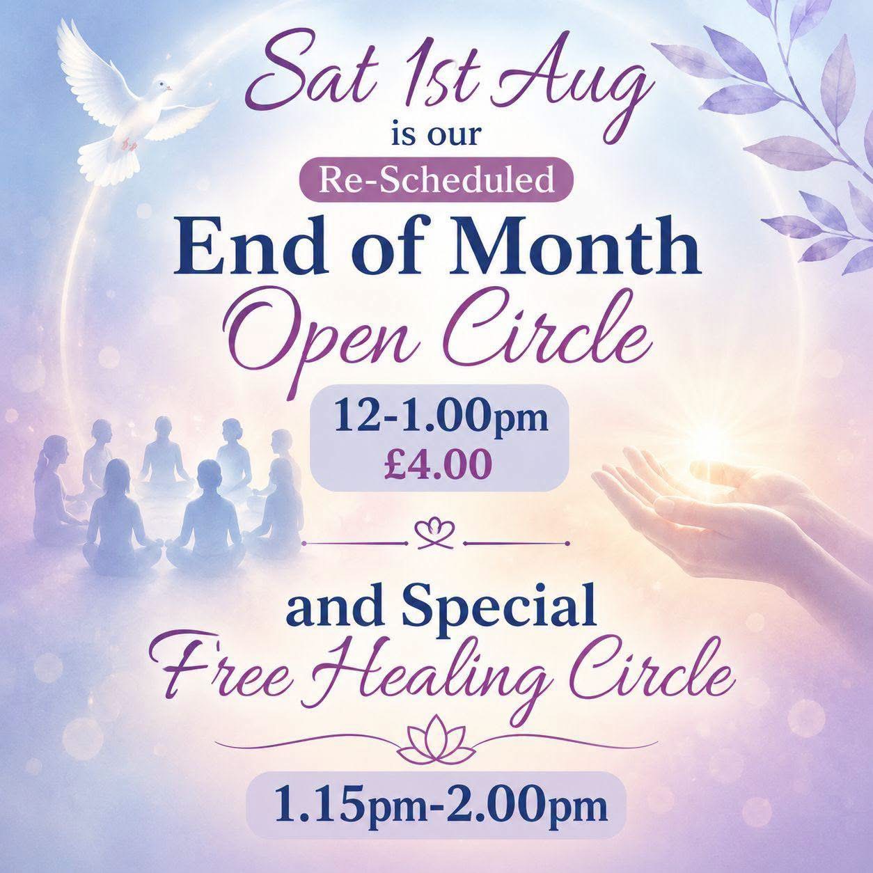 Rescheduled Open Circle (& Healing) at Nottingham Spiritualist Church