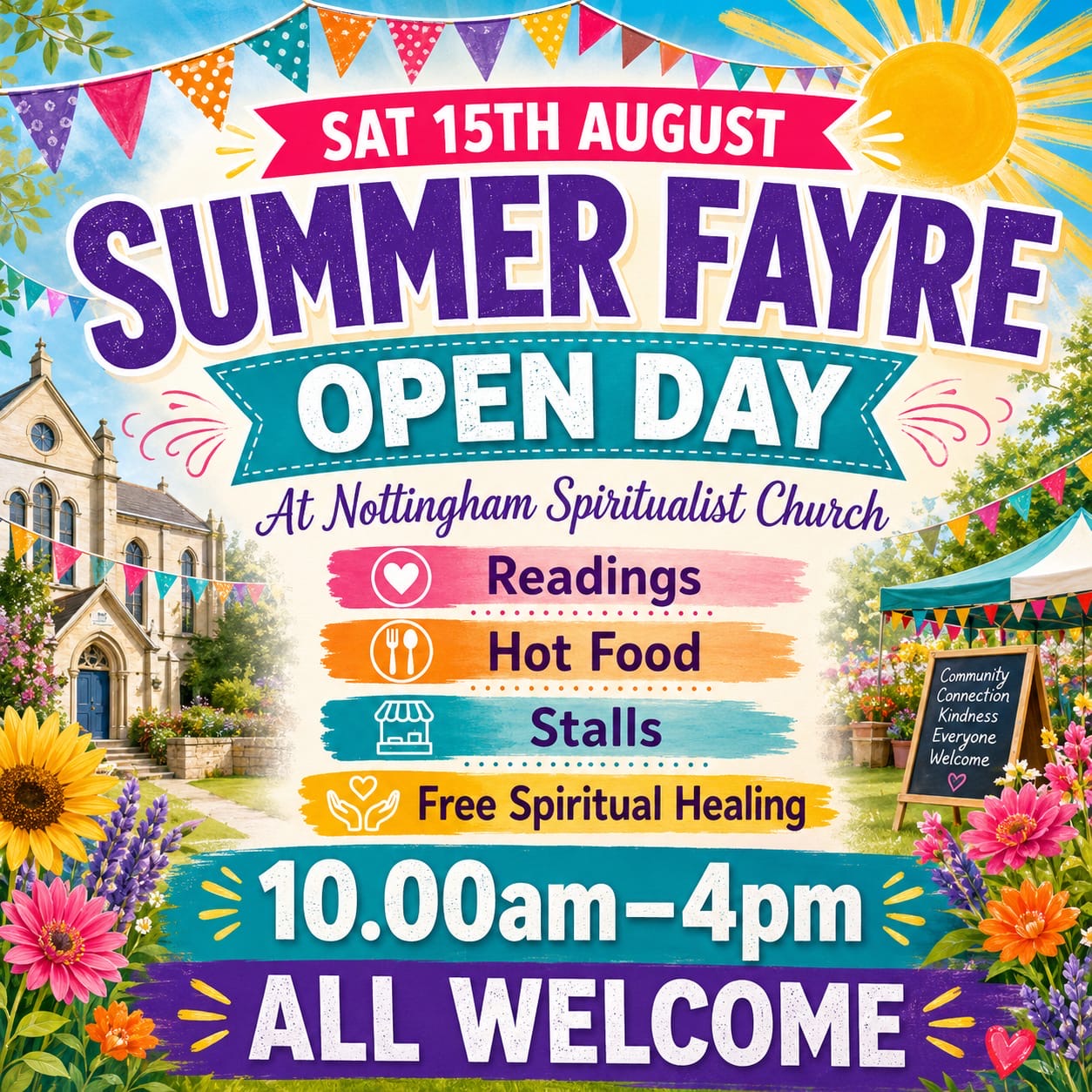 Summer Fayre at Nottingham Spiritualist Church