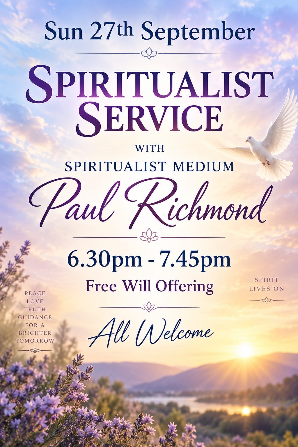 Sunday Divine Service at Nottingham Spiritualist Church
