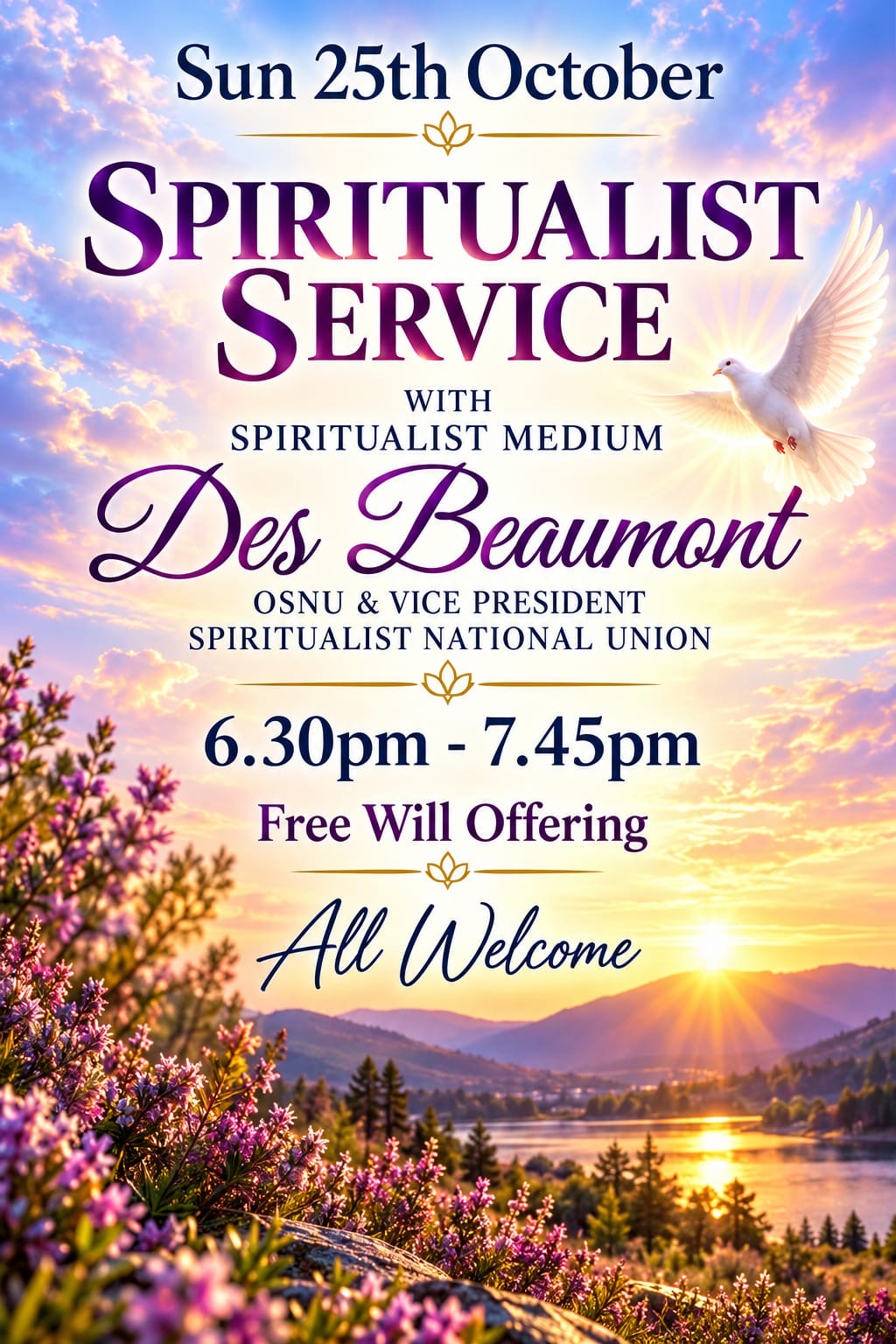Sunday Divine Service at Nottingham Spiritualist Church
