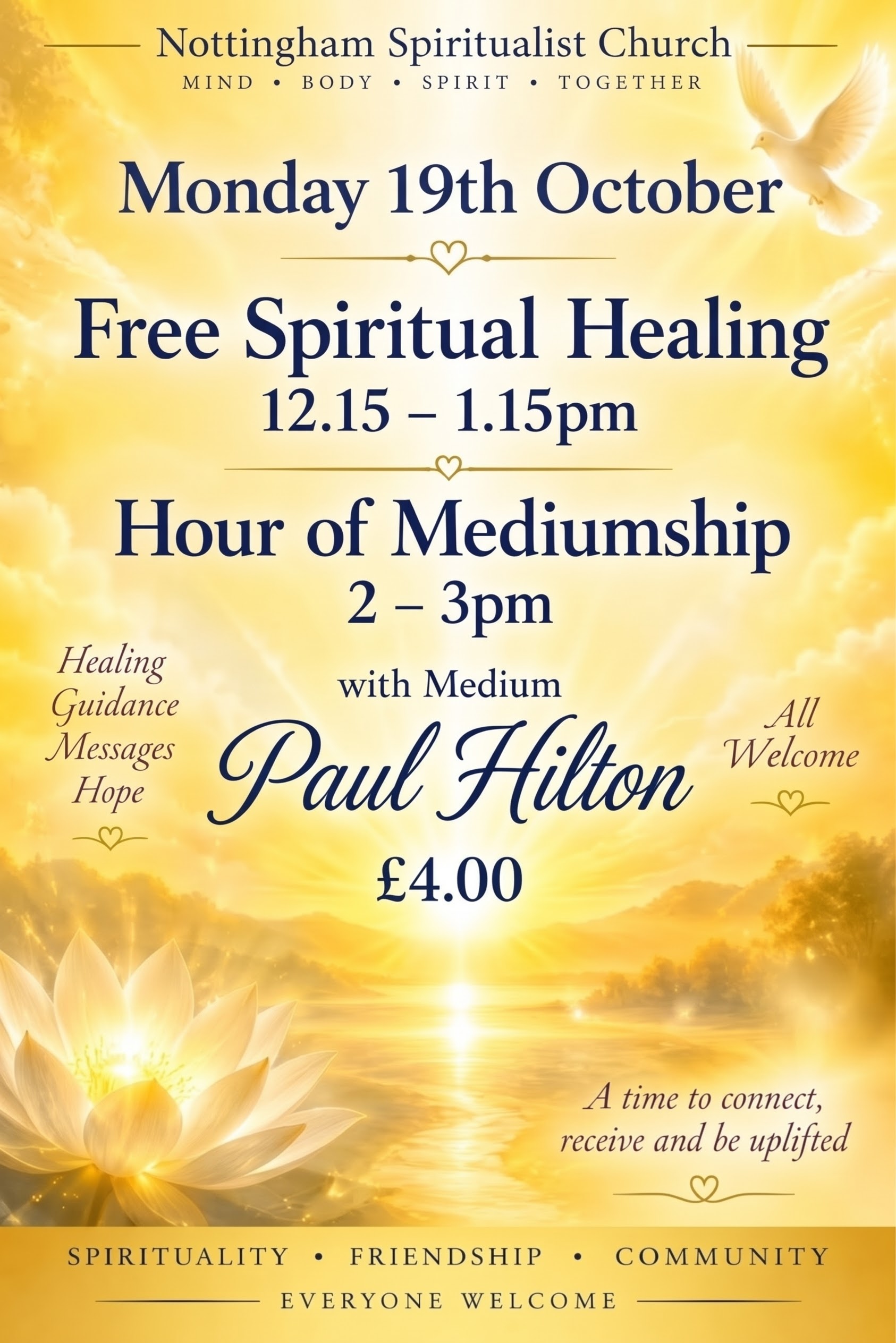 Mediumship at Nottingham Spiritualist Church