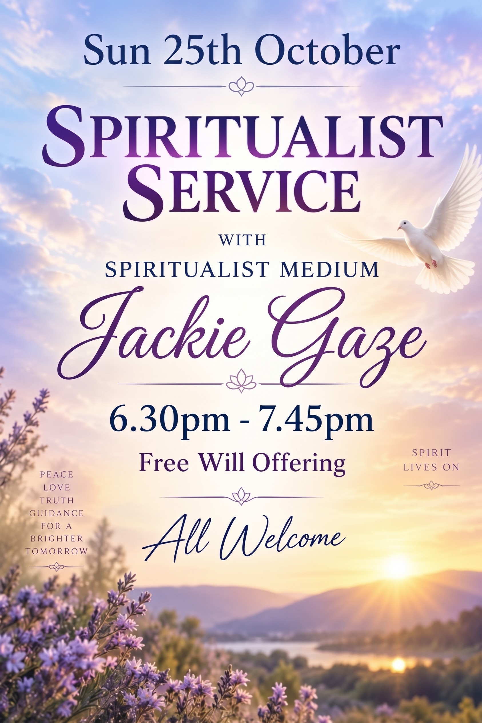 Sunday Divine Service at Nottingham Spiritualist Church